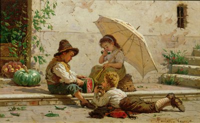 Venetian Children by Antonio Ermolao Paoletti